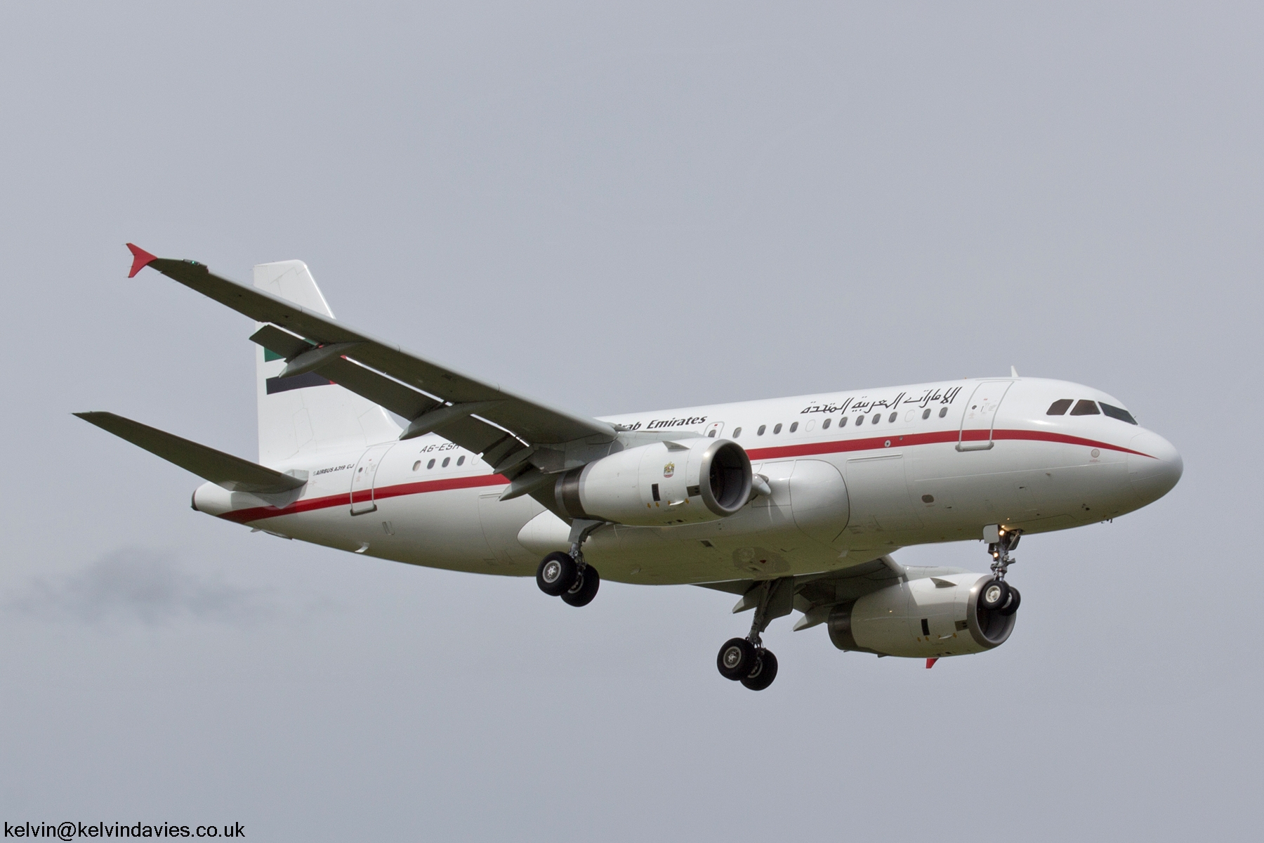 Ruler of Sharjah's flight ACJ319 A6-ESH