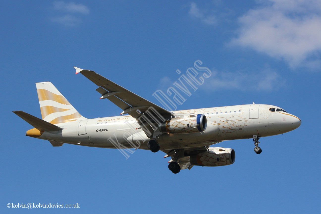 British Airways A319 G-EUPA