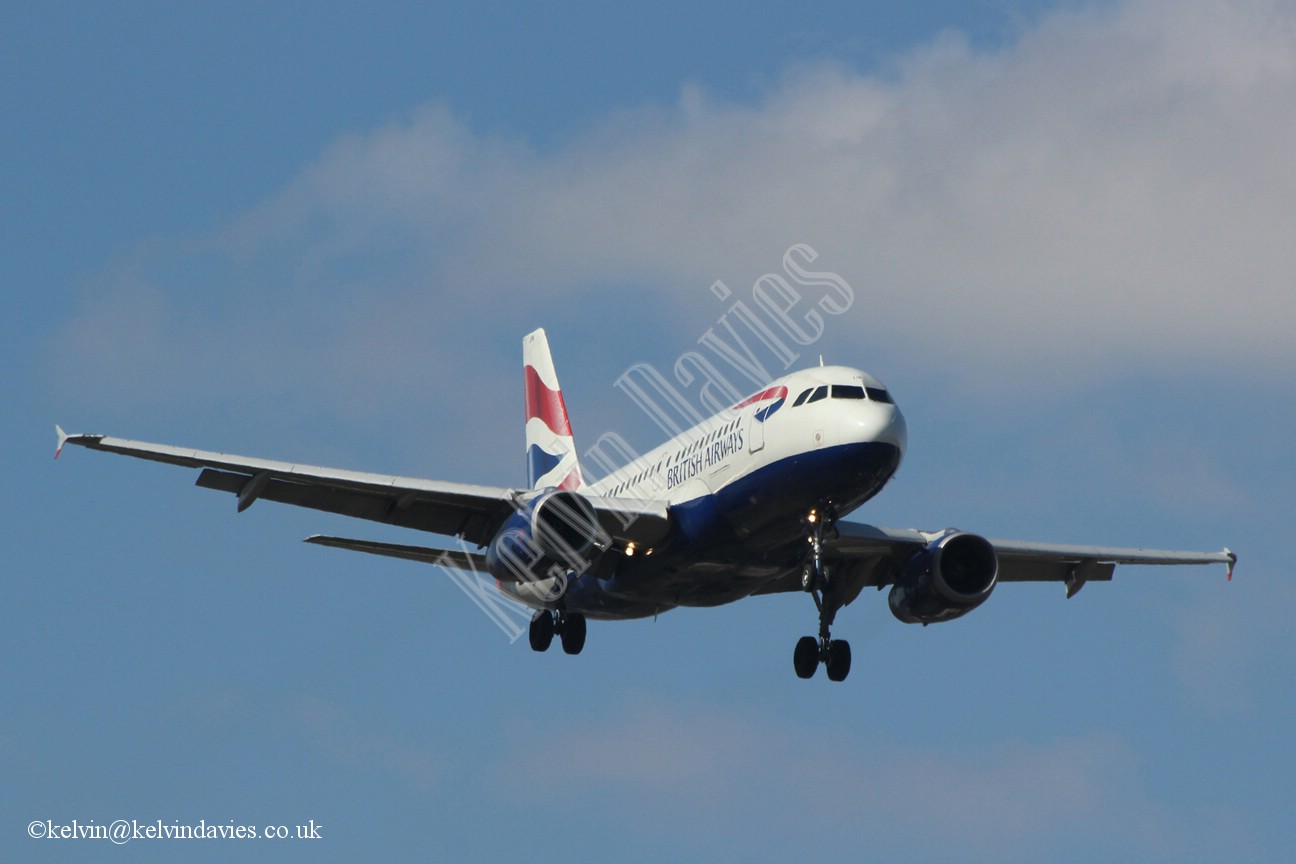 British Airways A319 G-EUPN
