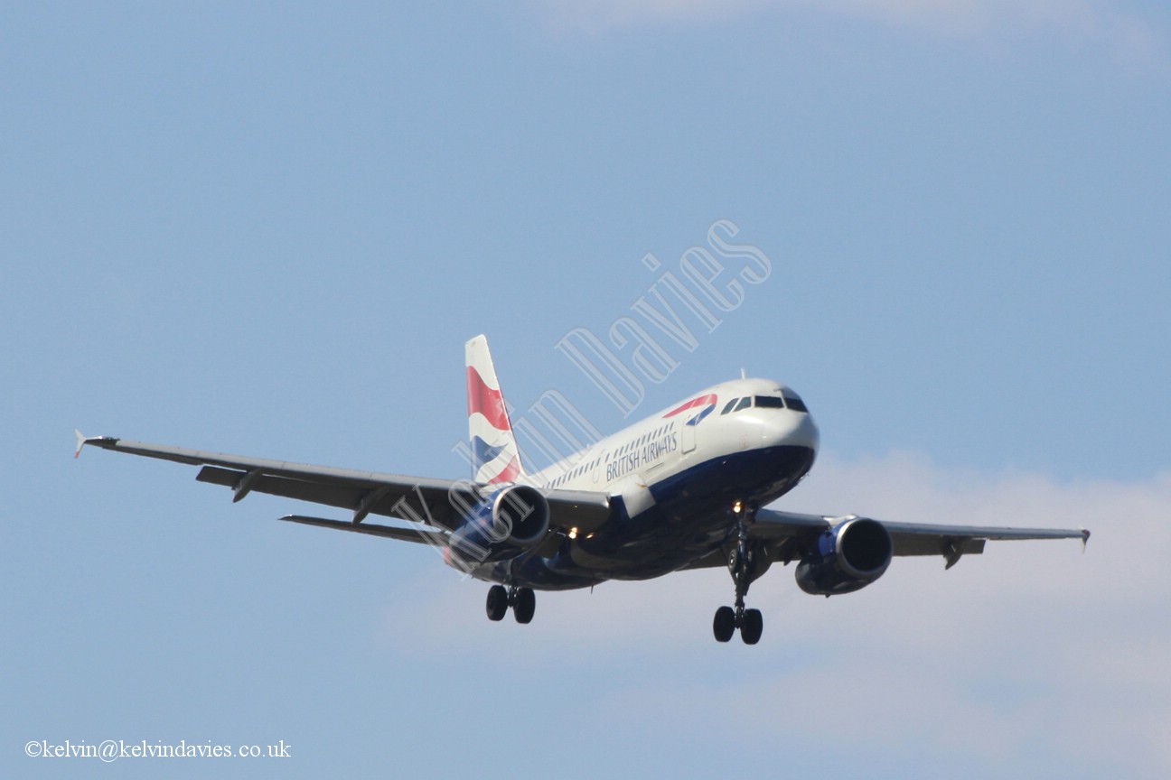 British Airways A319 G-EUPP