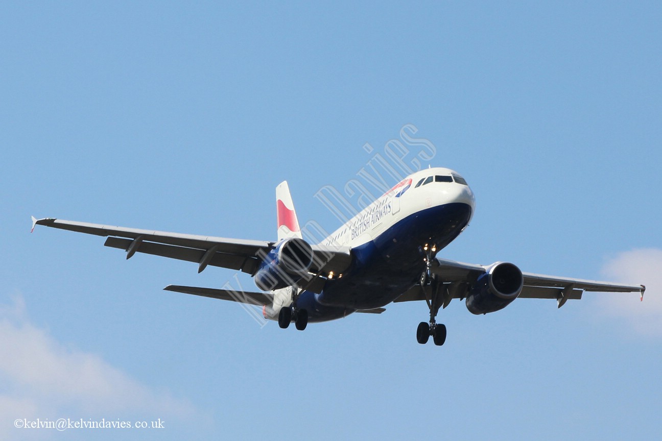 British Airways A319 G-EUPB