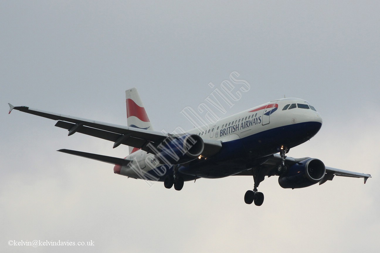 British Airways A319 G-EUPC