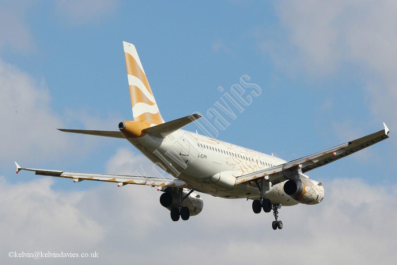 British Airways A319 G-EUPH