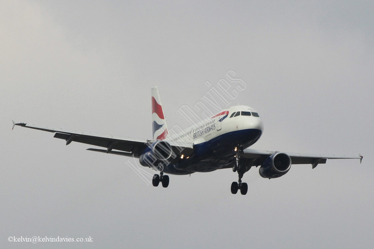 British Airways A319 G-EUPT
