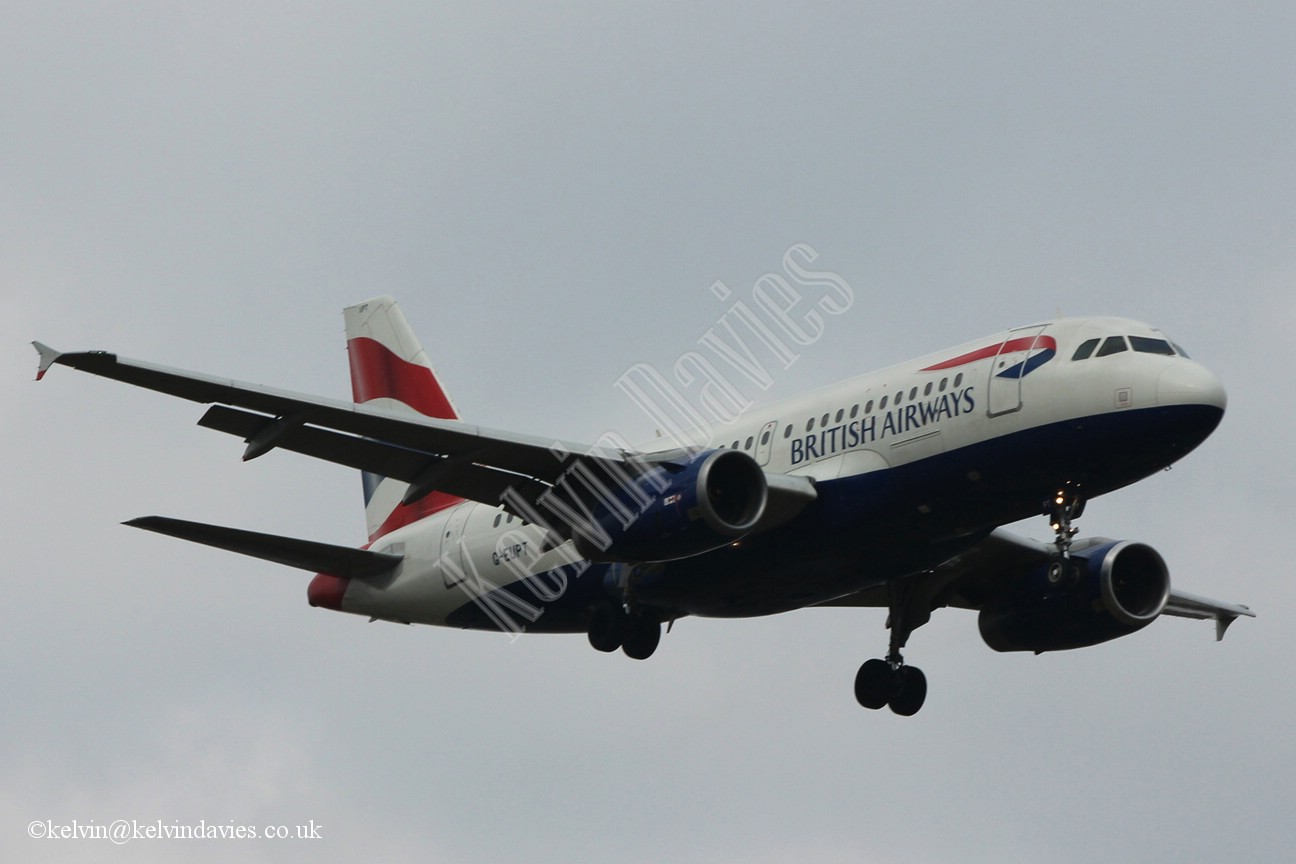 British Airways A319 G-EUPT