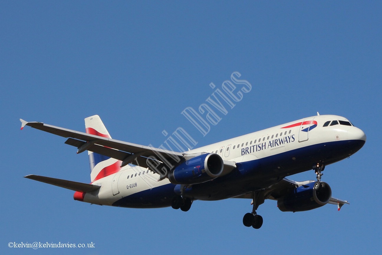British Airways A320 G-EUUB