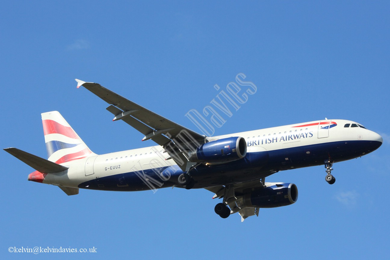 British Airways A320 G-EUUZ