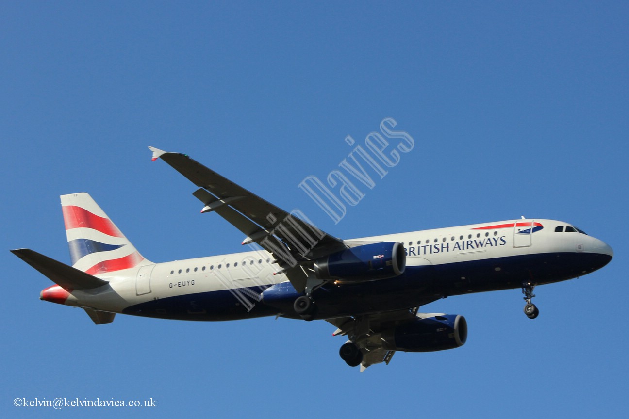 British Airways A320 G-EUYG