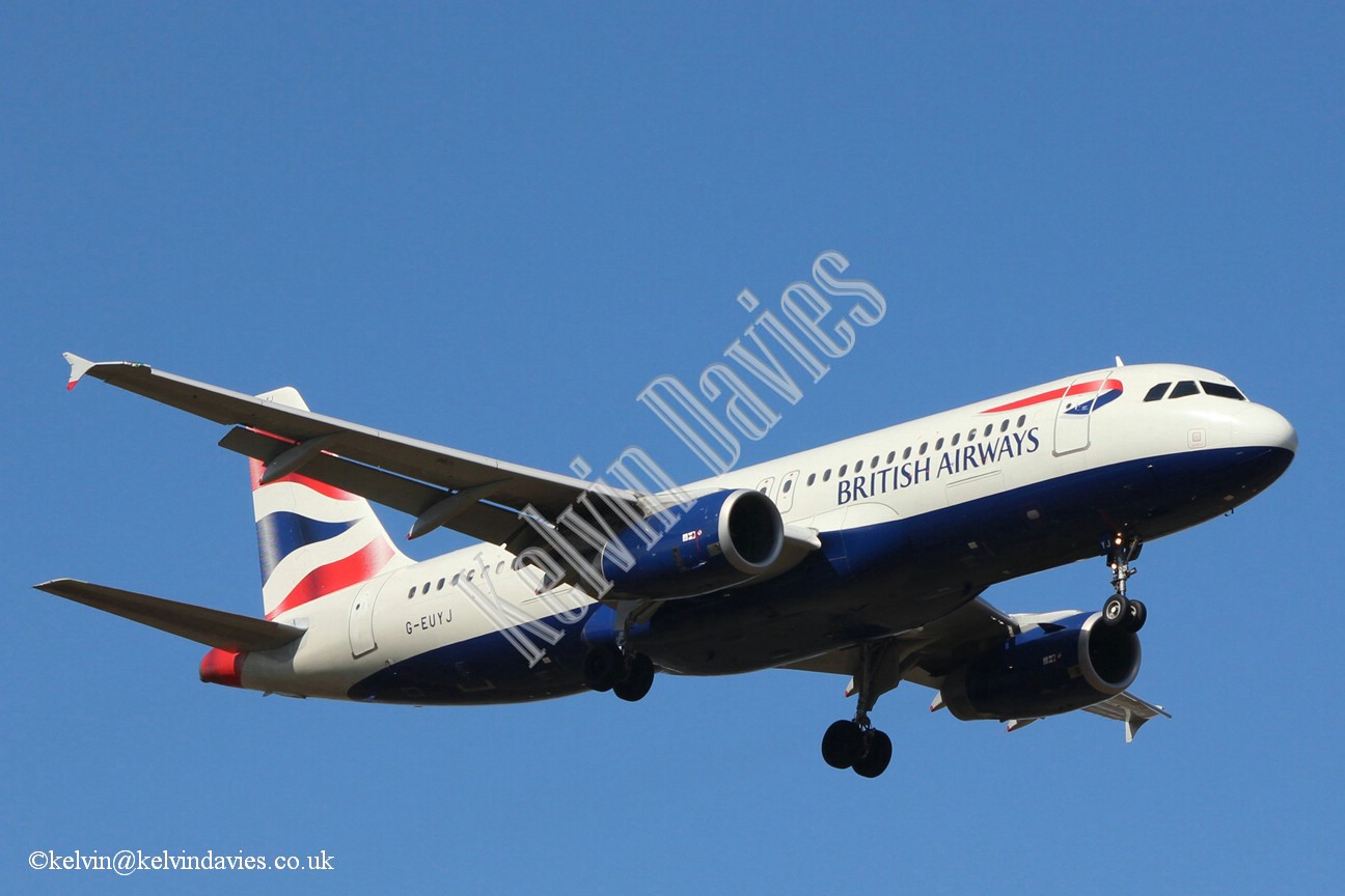 British Airways A320 G-EUYJ