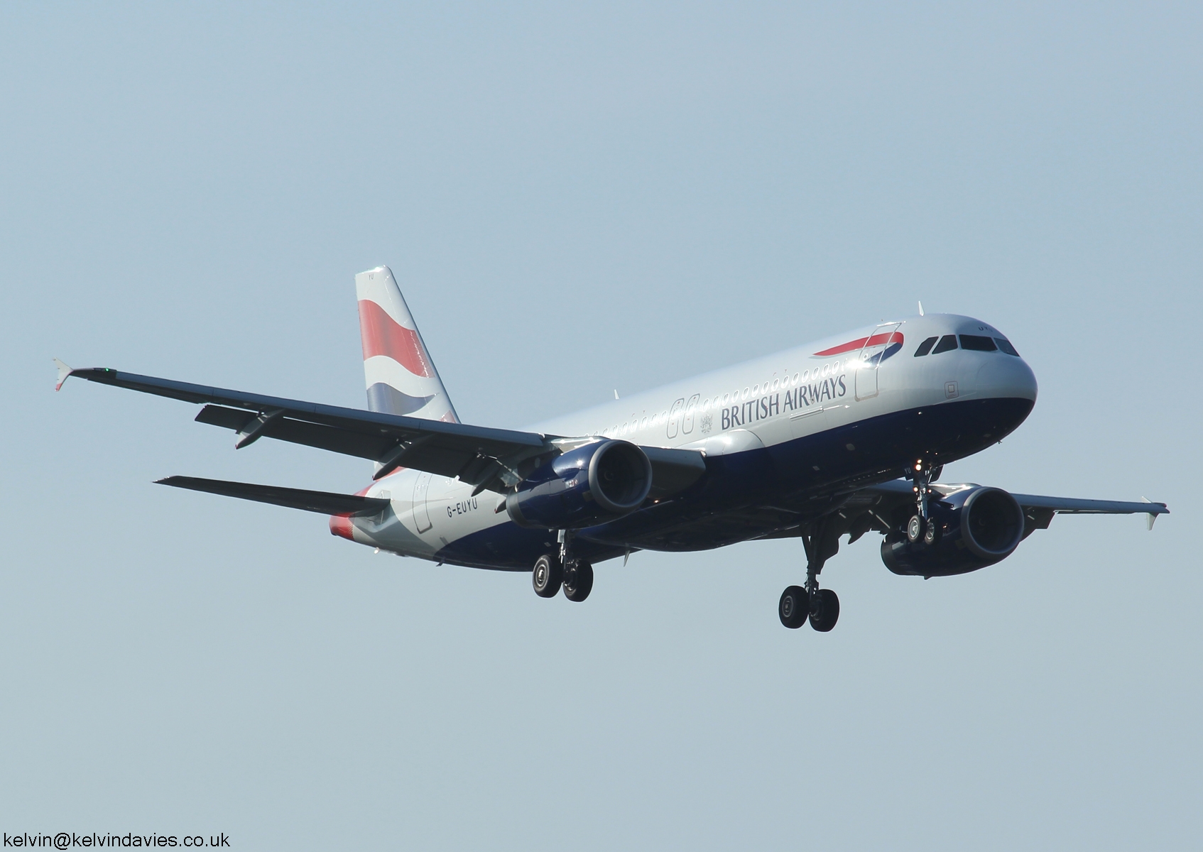 British Airways A320 G-EUYU