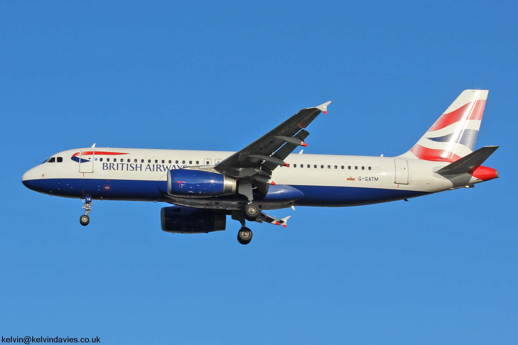 British Airways A320 G-GATM