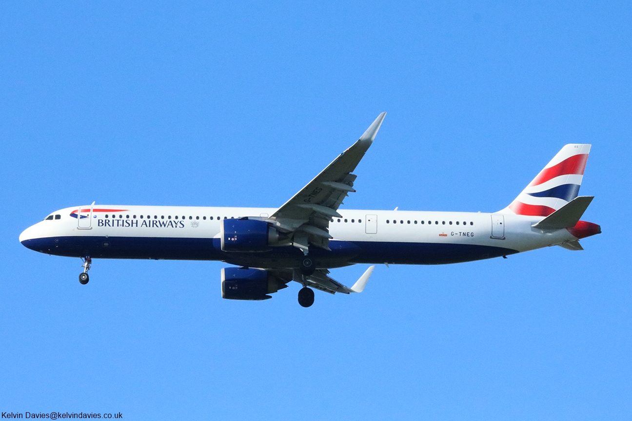 British Airways A320NEO G-TNEG