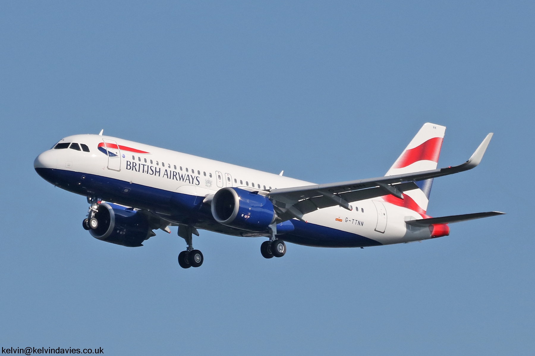 British Airways A320 NEO G-TTNN
