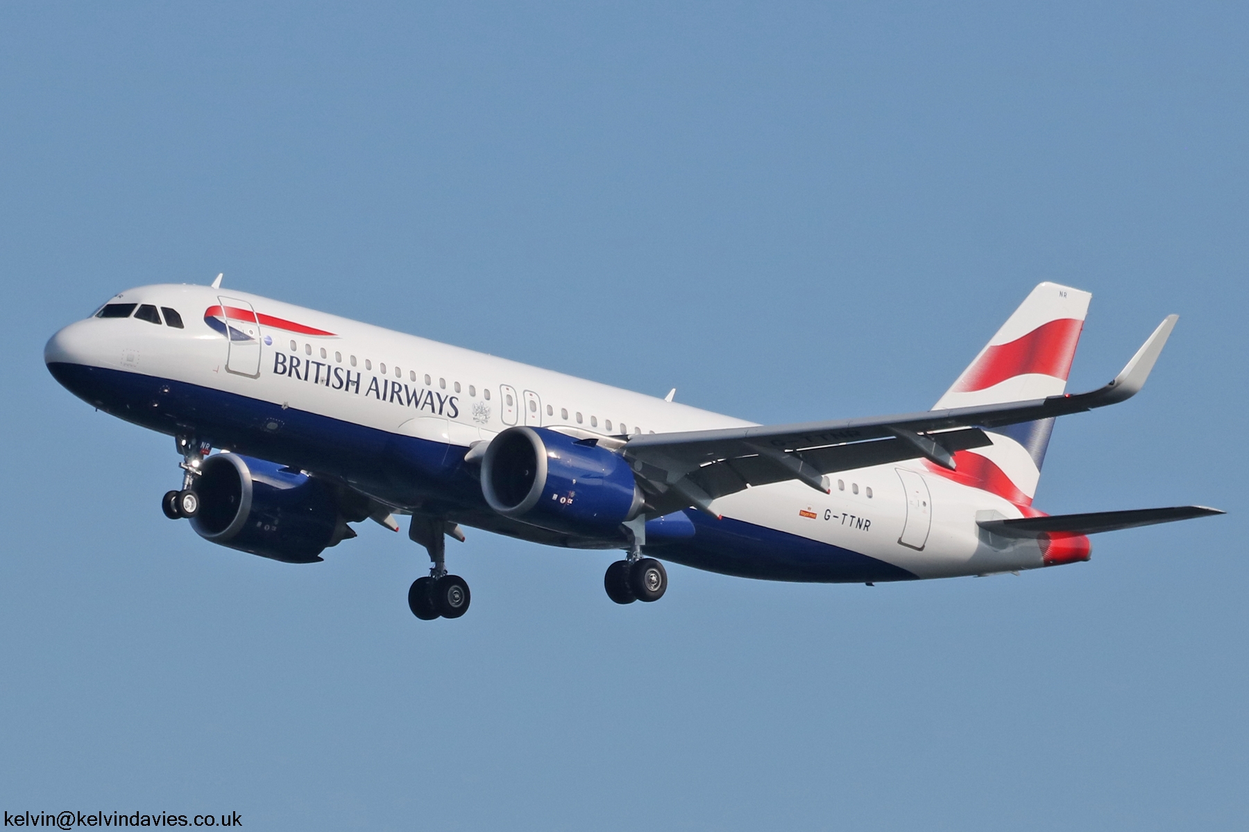 British Airways A320 NEO G-TTNR