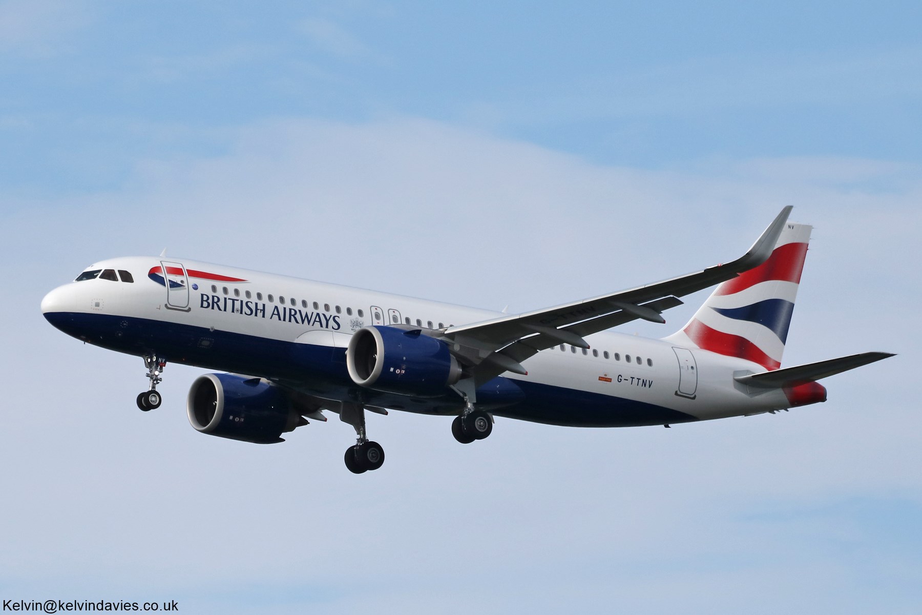 British Airways A320 NEO G-TTNV
