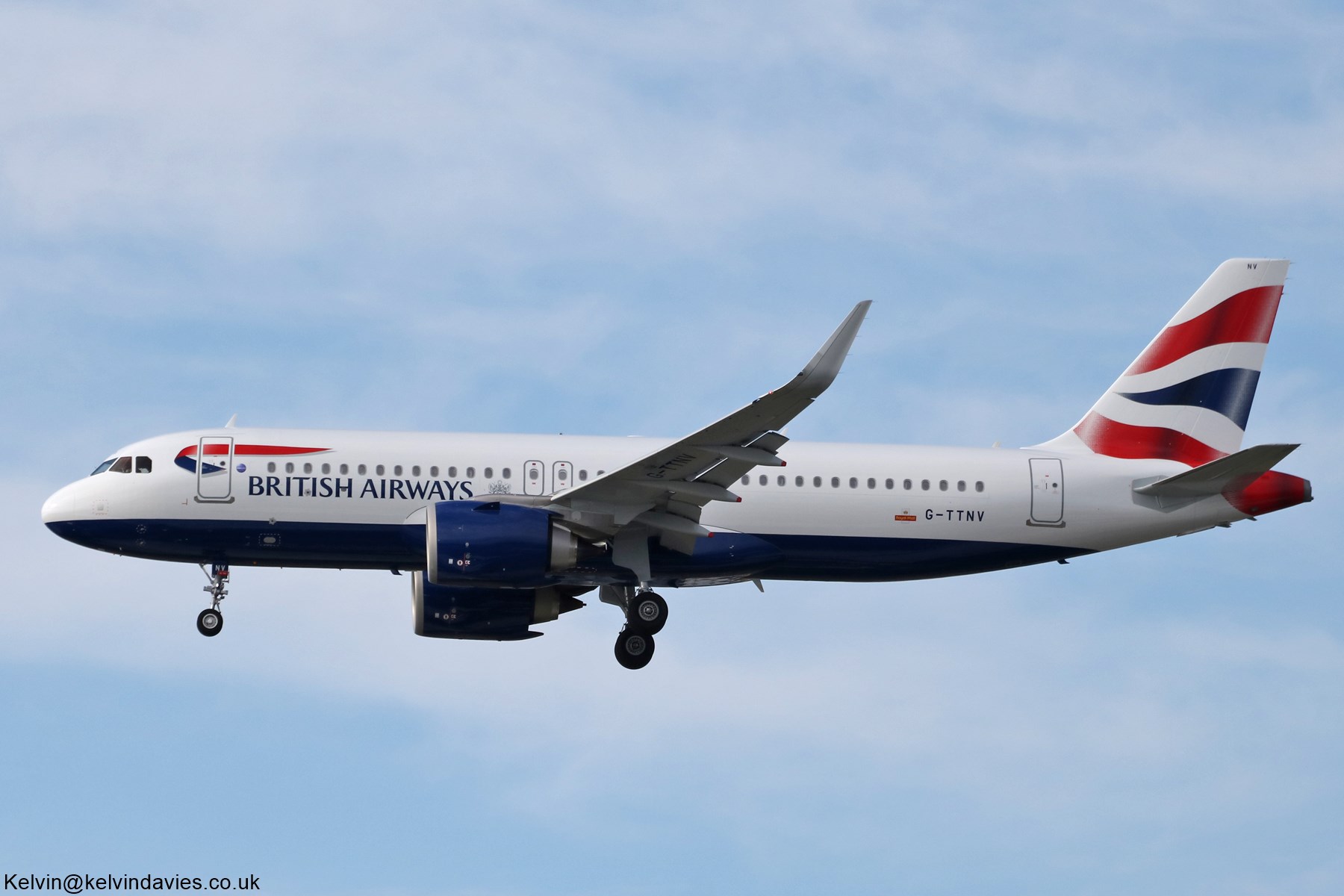 British Airways A320 NEO G-TTNV