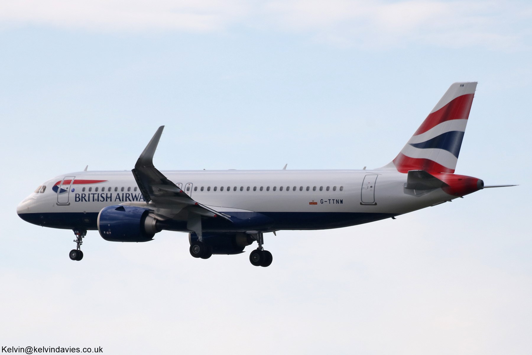 British Airways A320 NEO G-TTNW