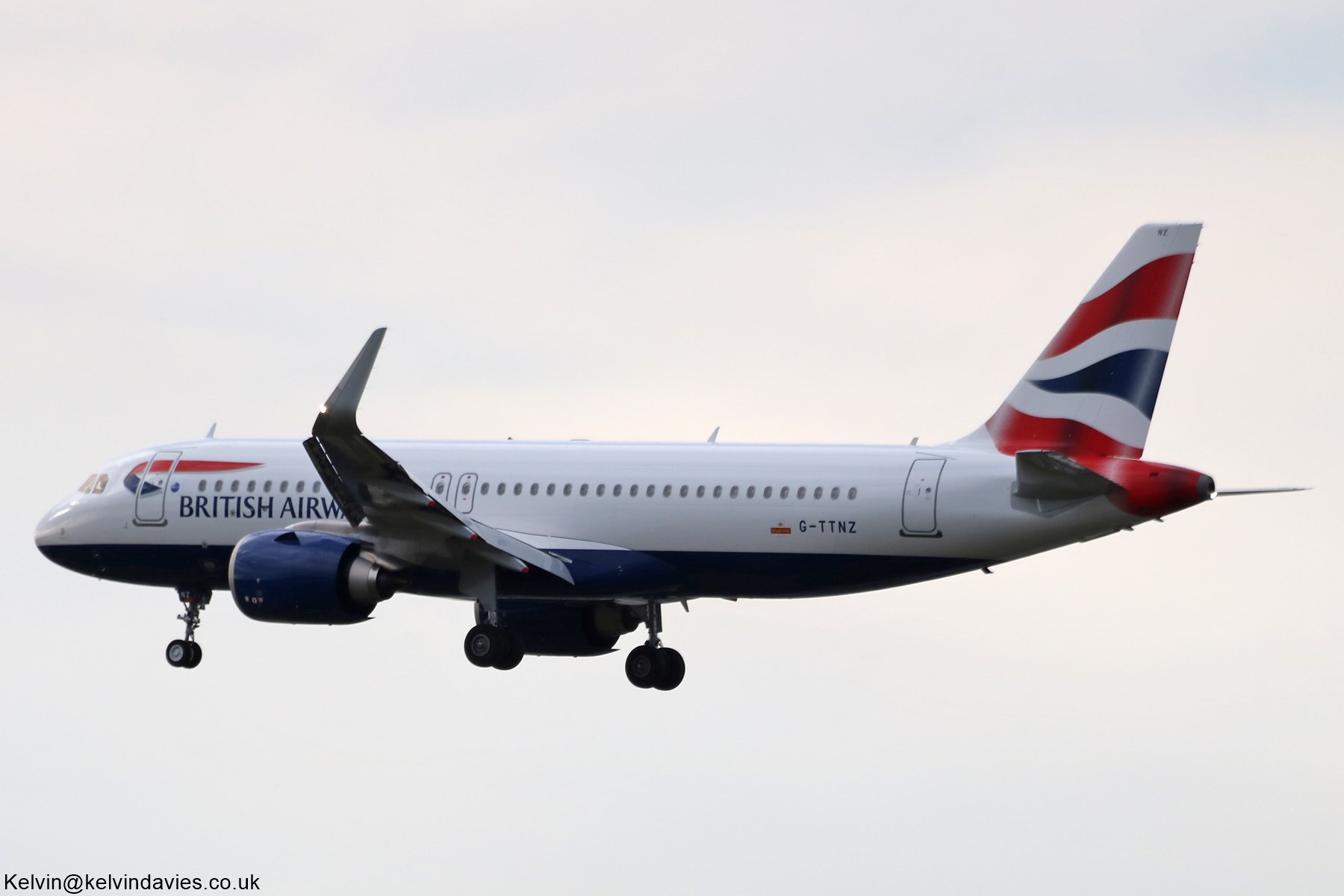 British Airways A320 NEO G-TTNZ