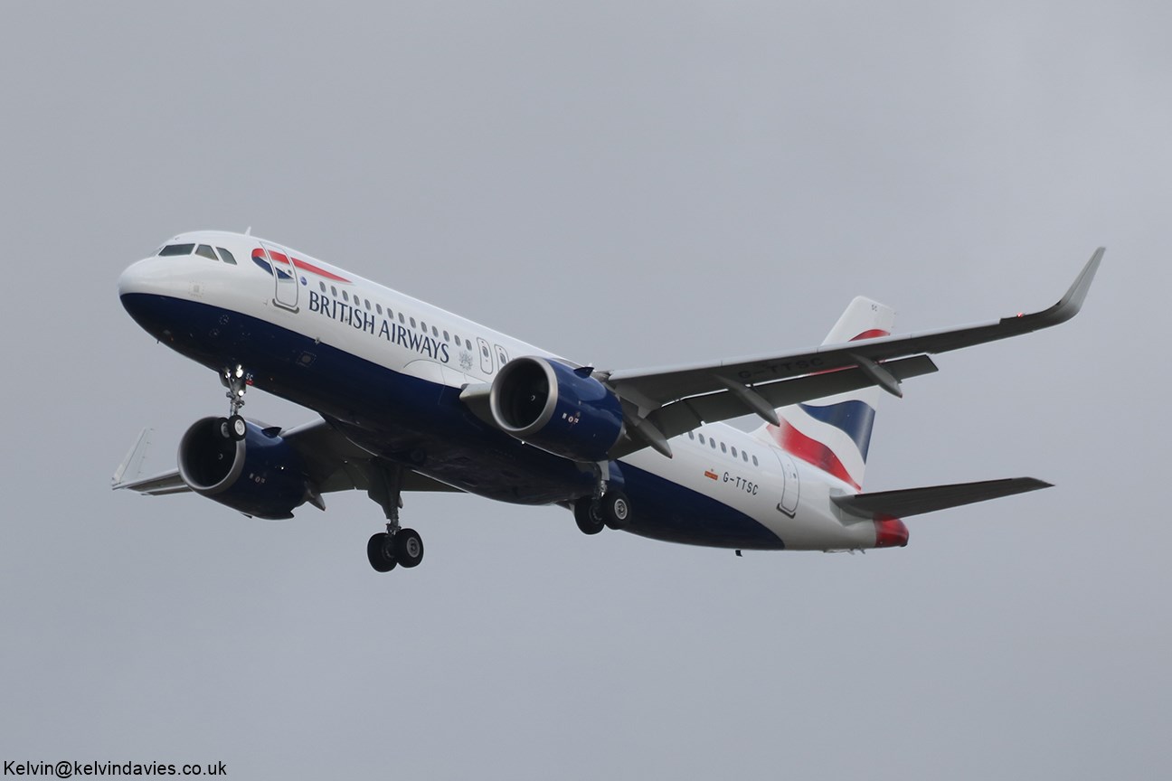 British Airways A320 NEO G-TTSC