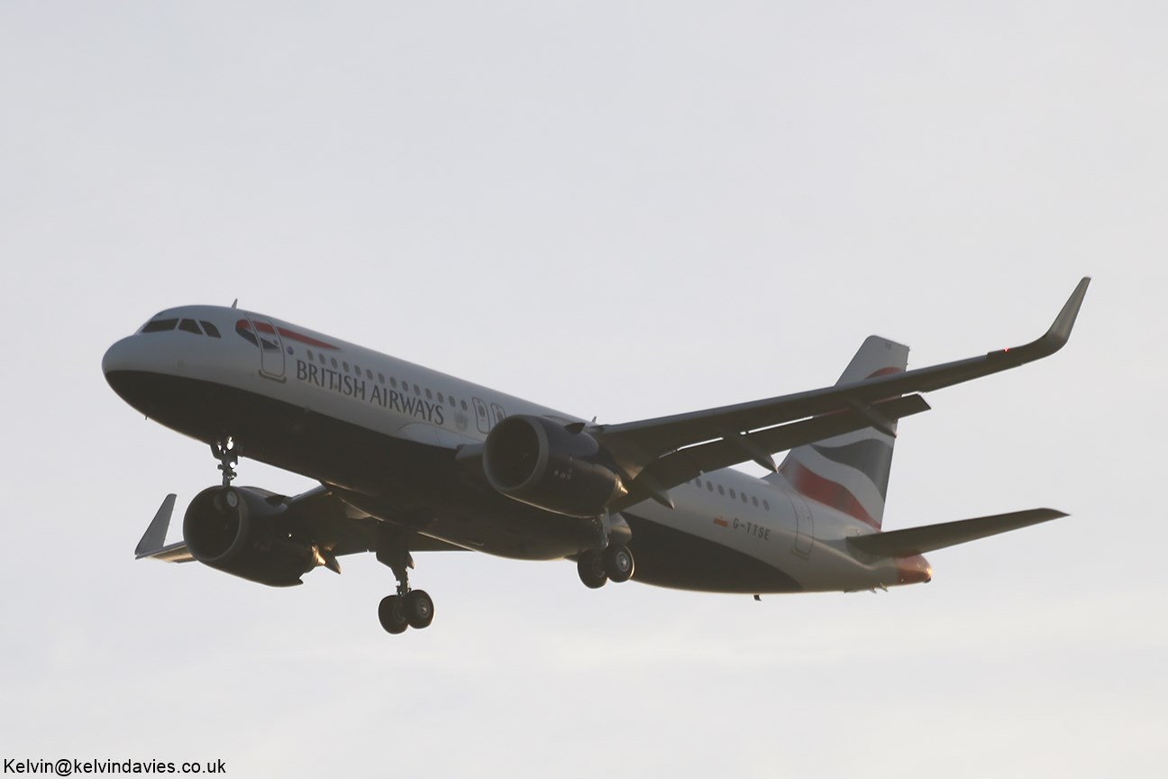 British Airways A320 NEO G-TTSE