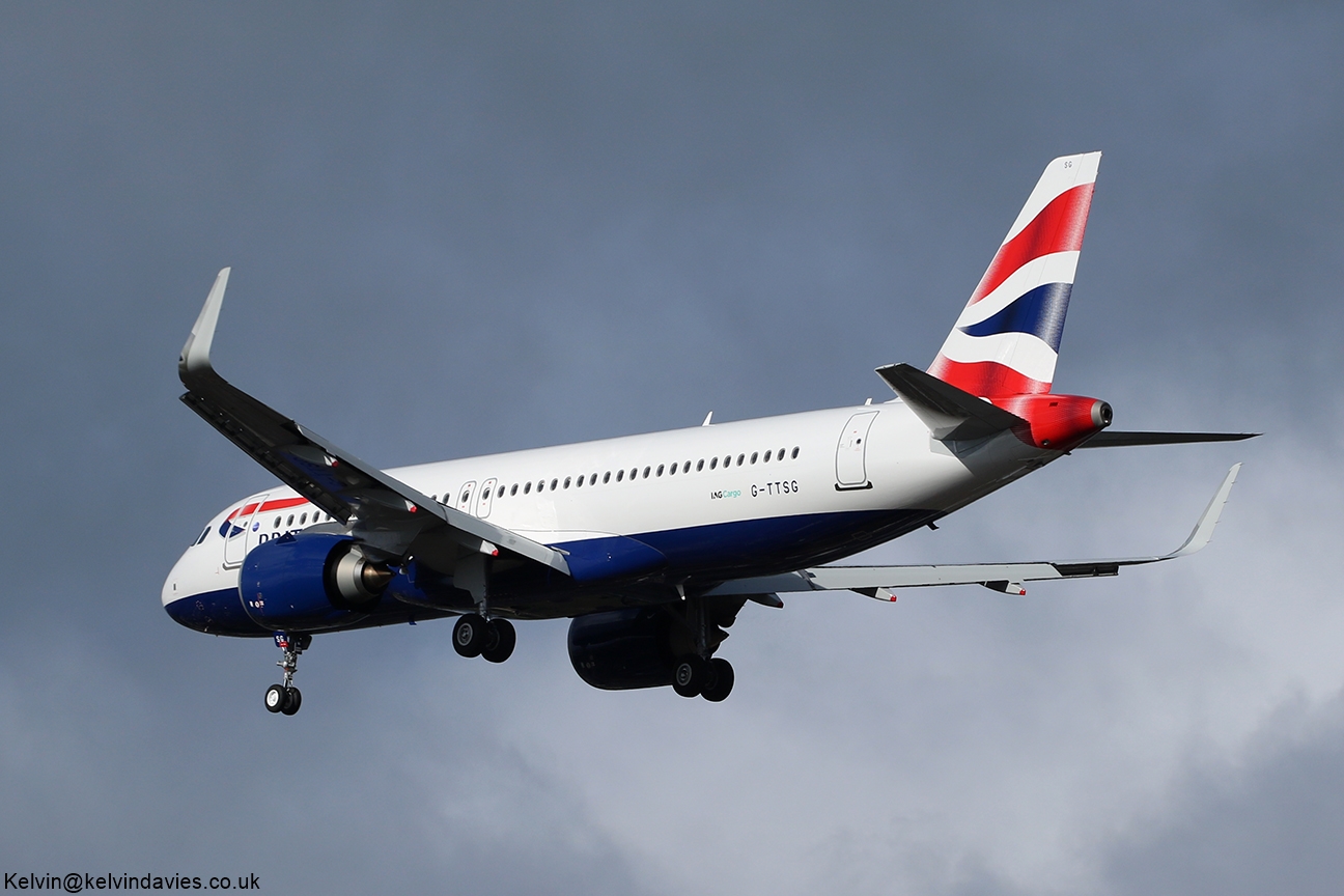 British Airways A320NEO G-TTSG