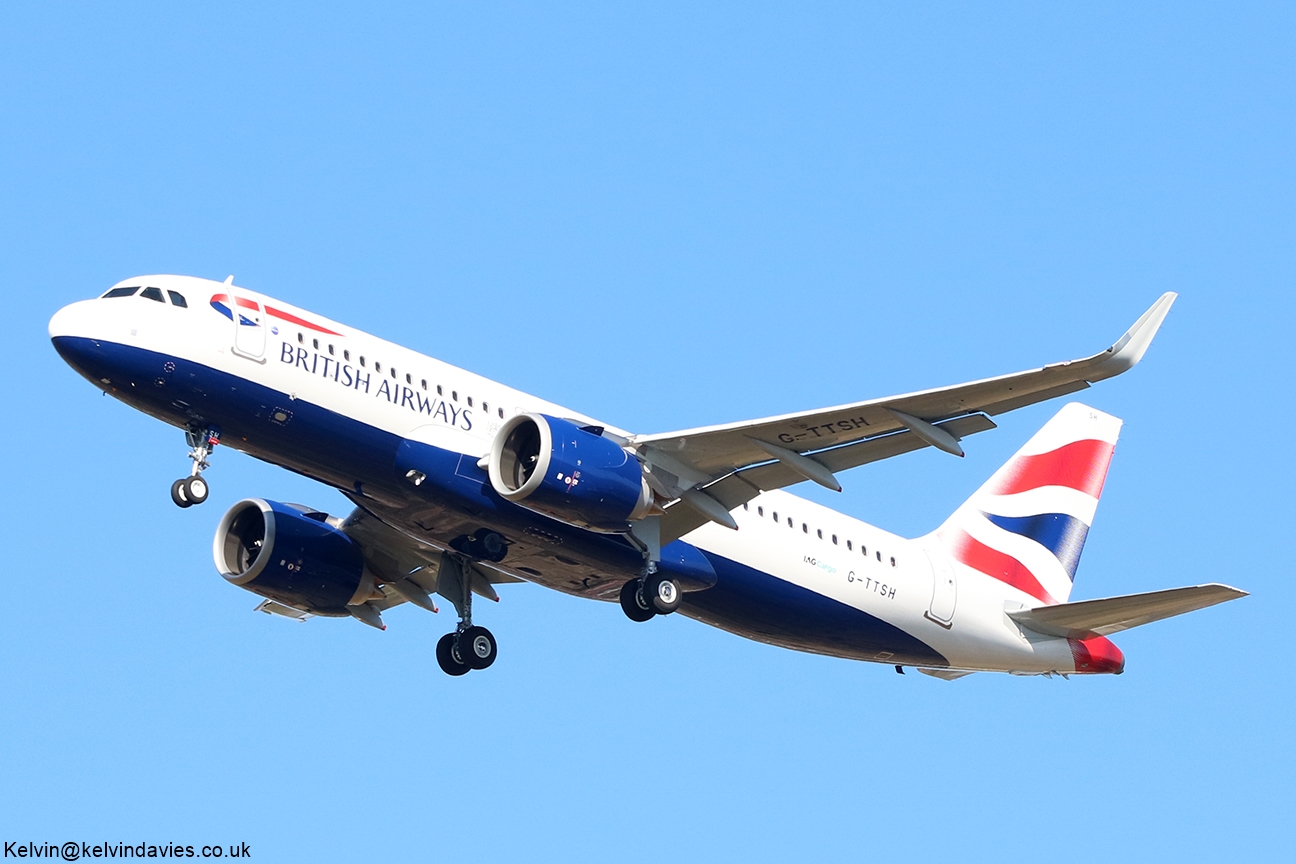 British Airways A320NEO G-TTSH