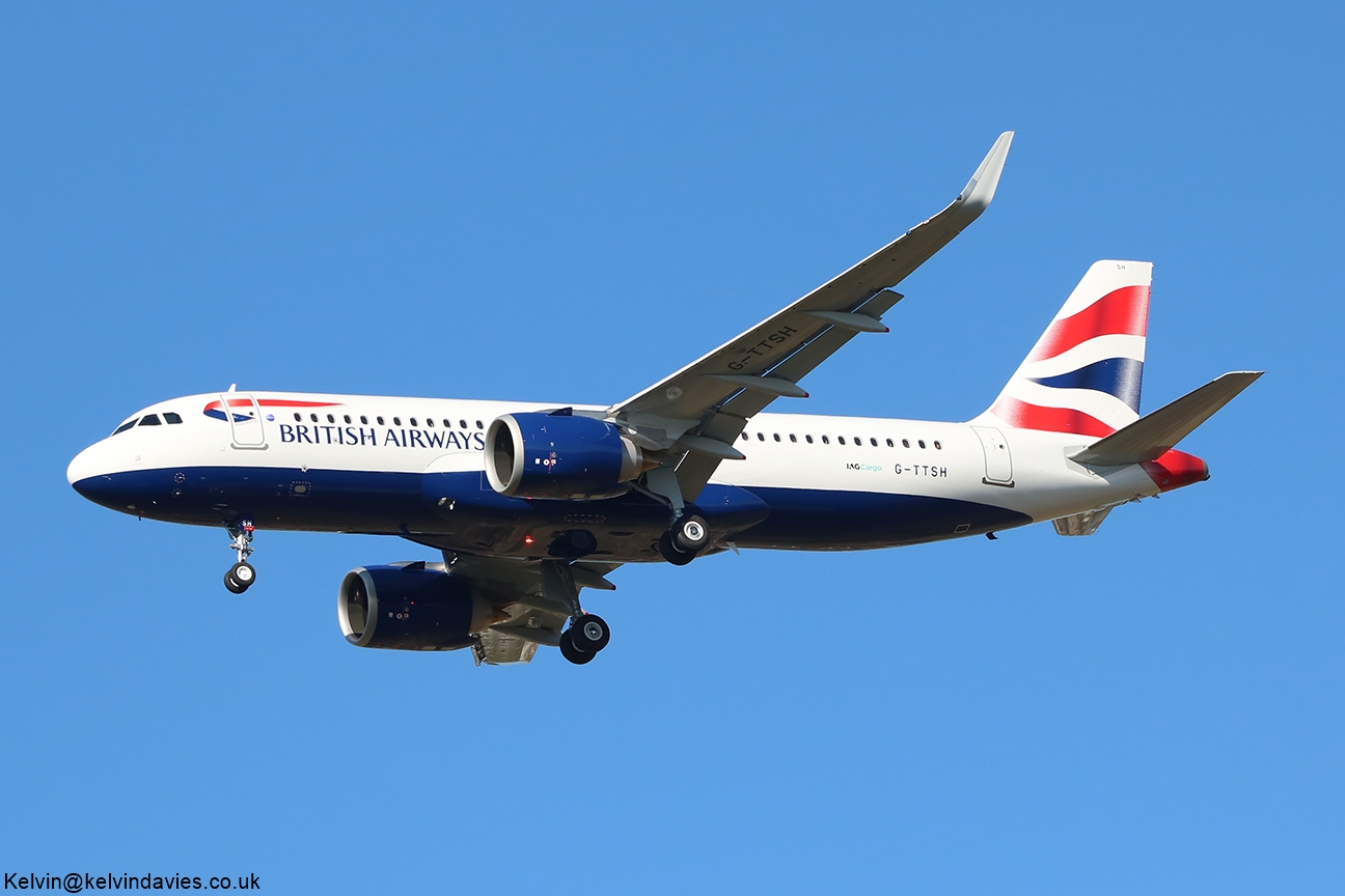 British Airways A320NEO G-TTSH