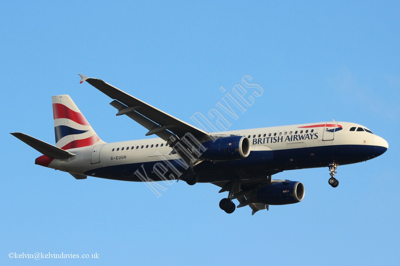 British Airways A320 G-EUUH