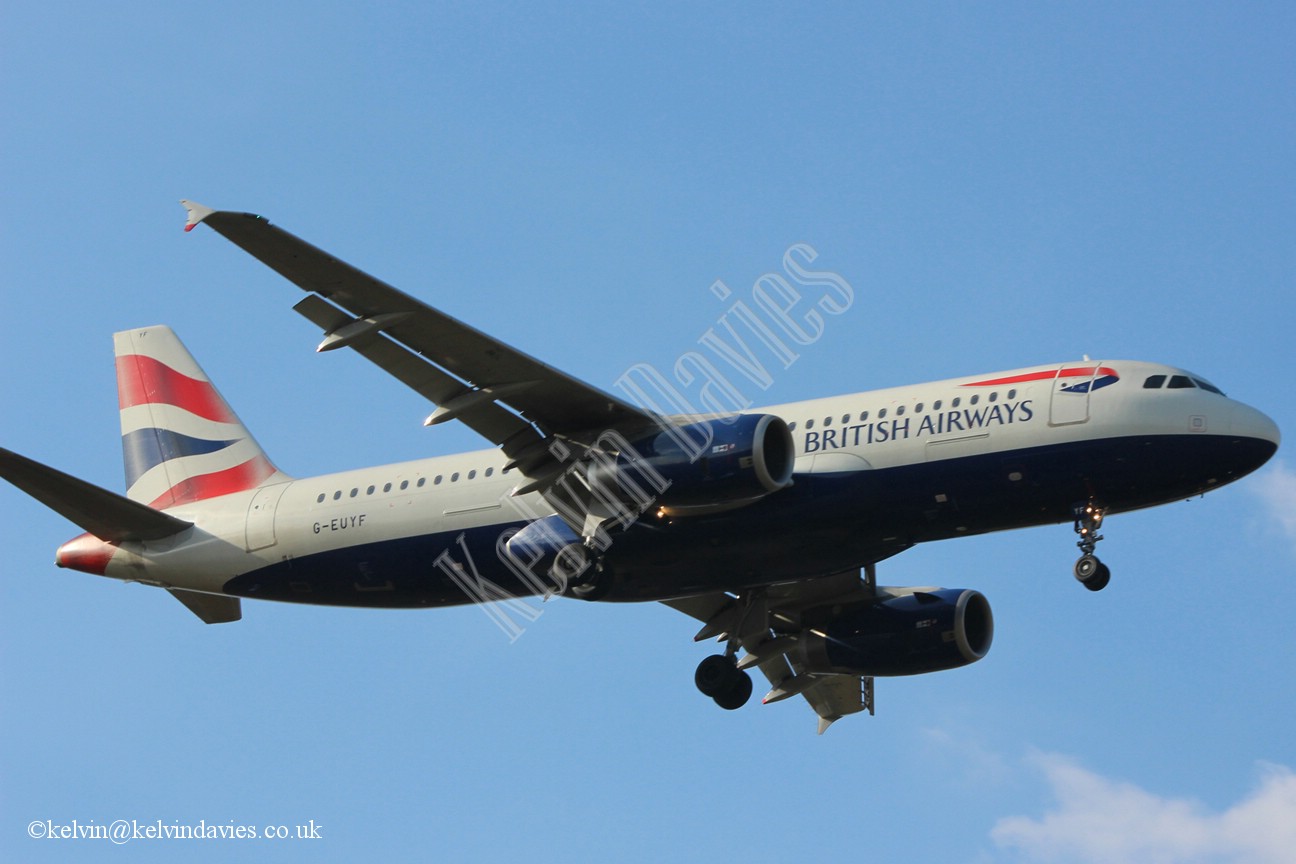 British Airways A320 G-EUYF