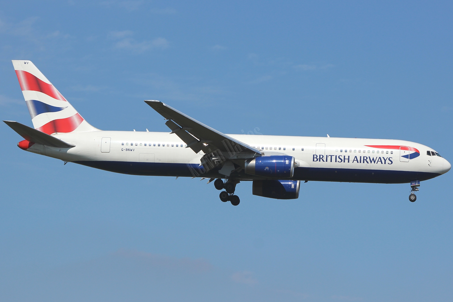 British Airways 767 G-BNWV