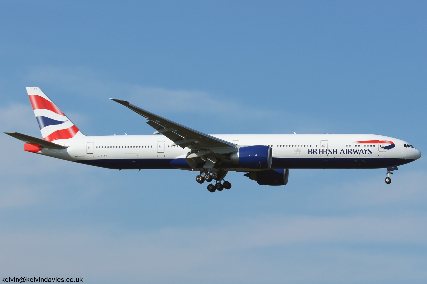 British Airways 777 G-STBJ