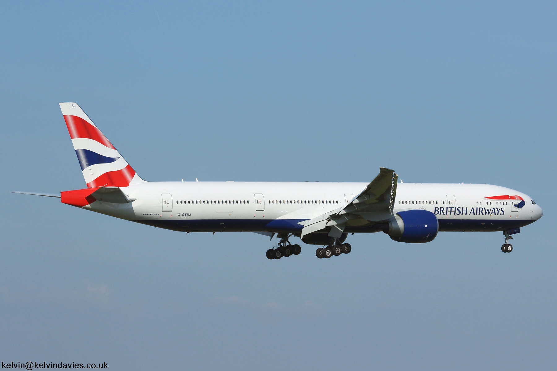 British Airways 777 G-STBJ