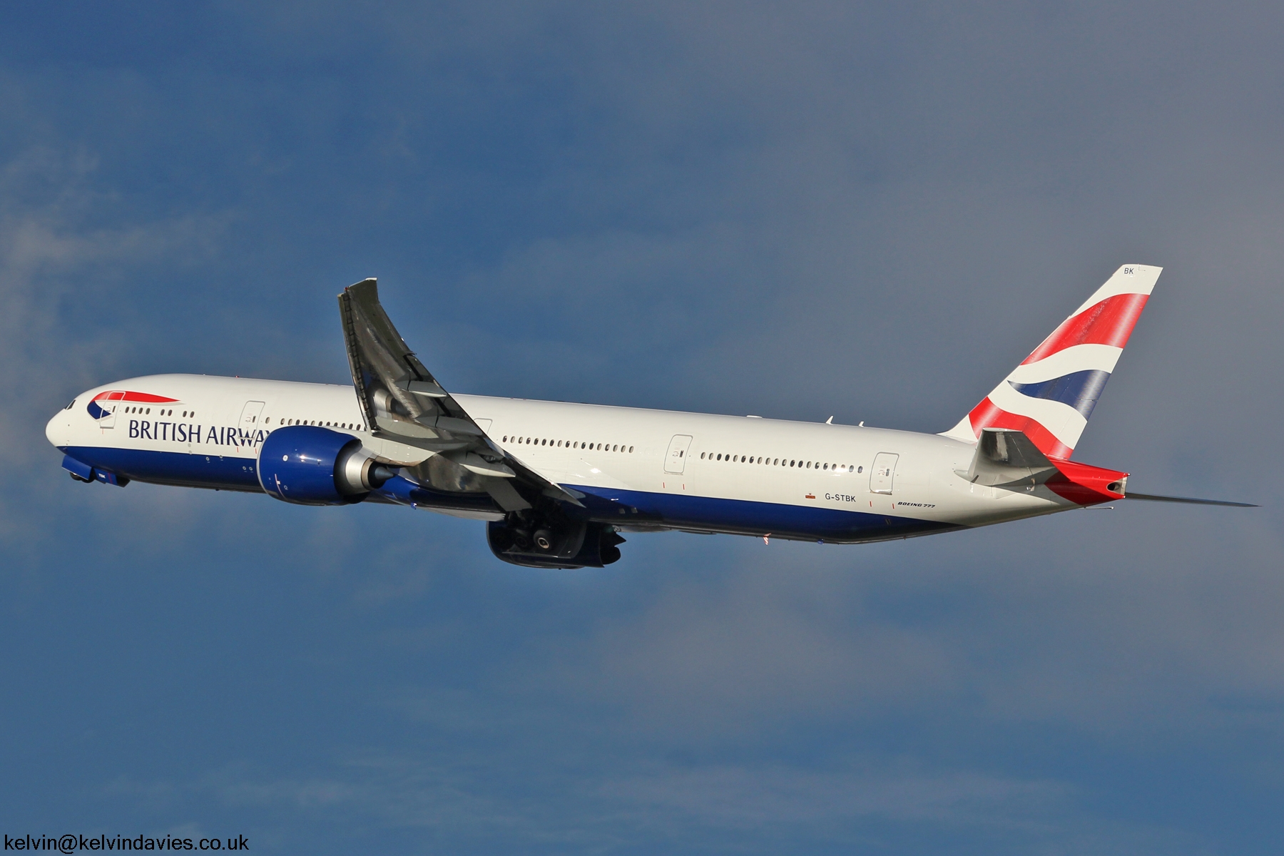 British Airways 777 G-STBK
