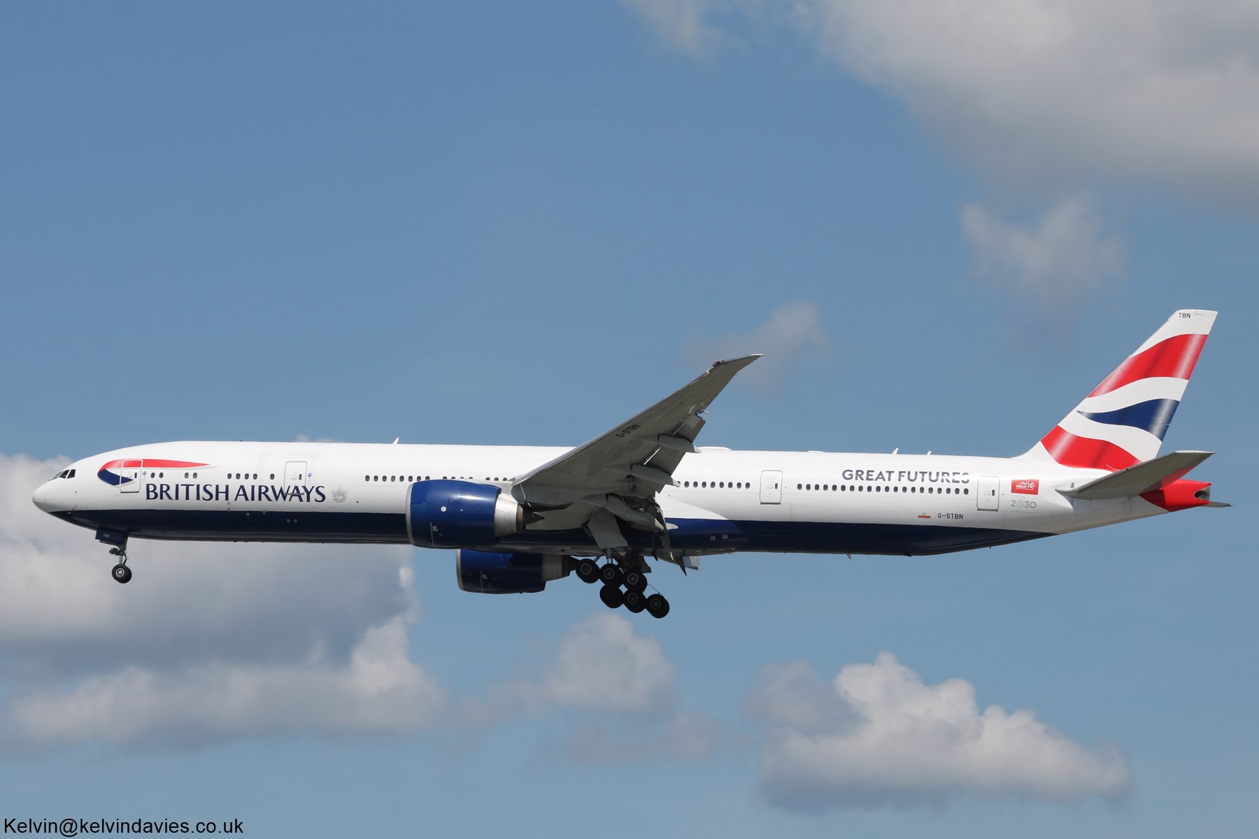 British Airways 777 G-STBN