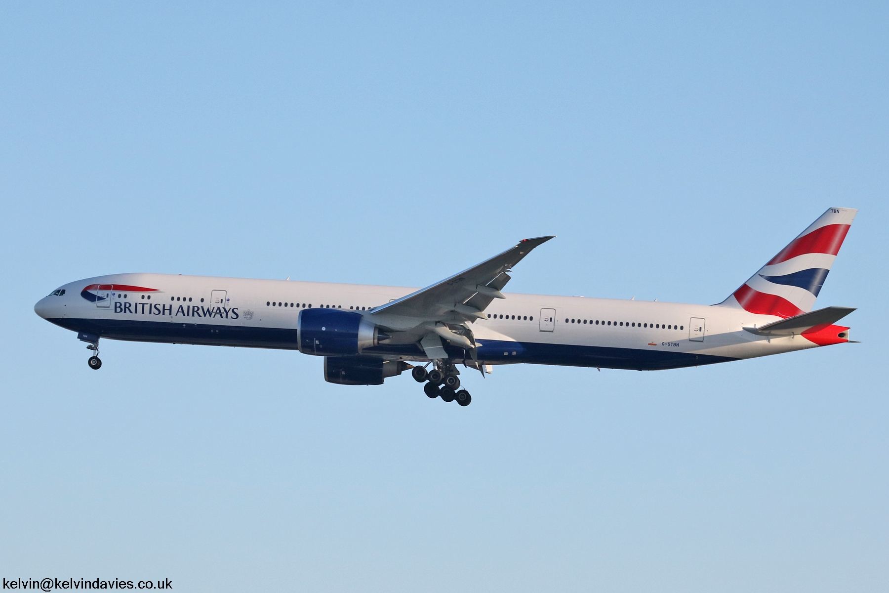 British Airways 777 G-STBN