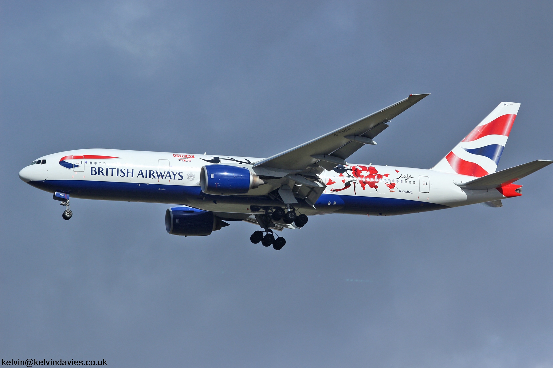 British Airways 777 G-YMML