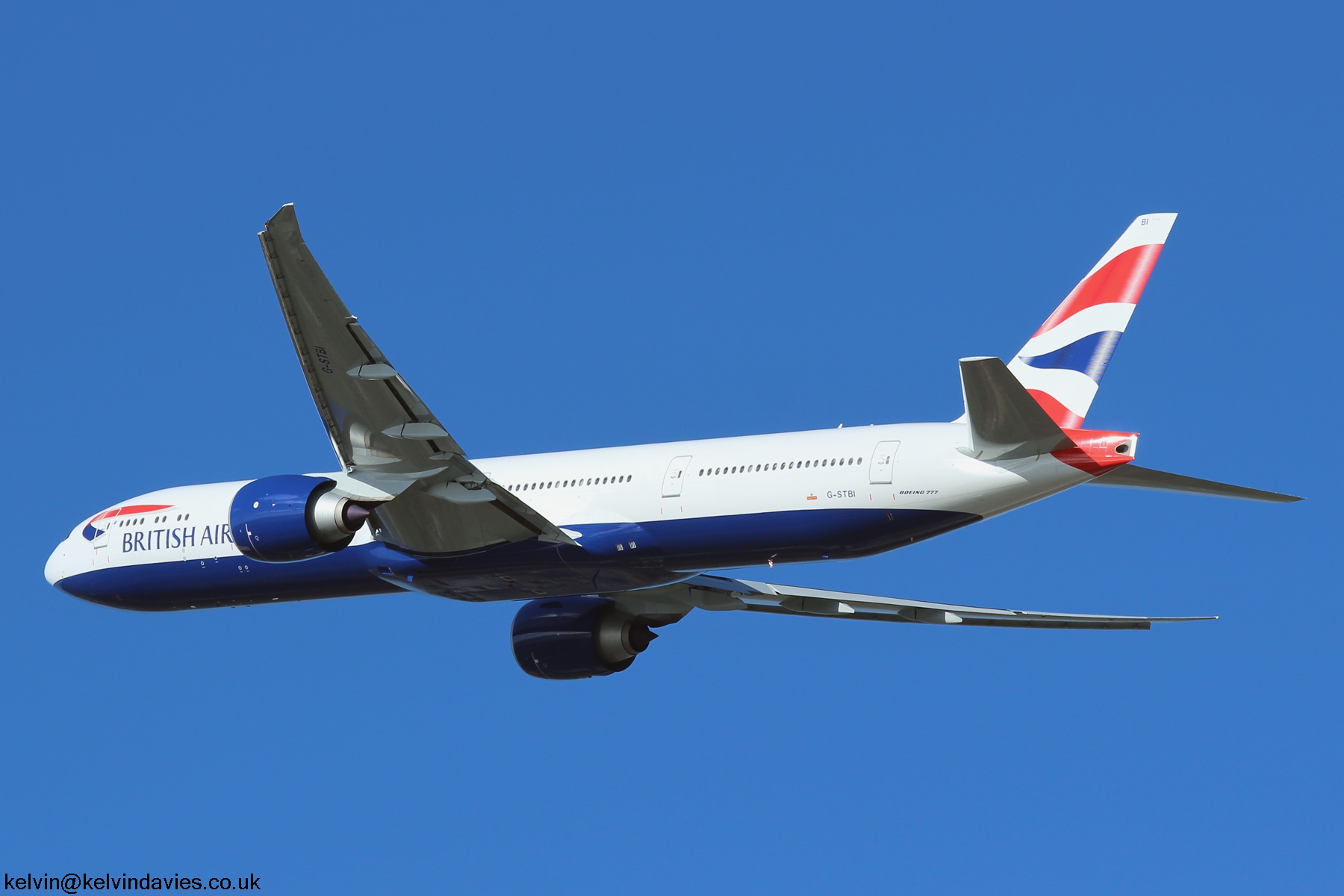 British Airways 777 G-STBI