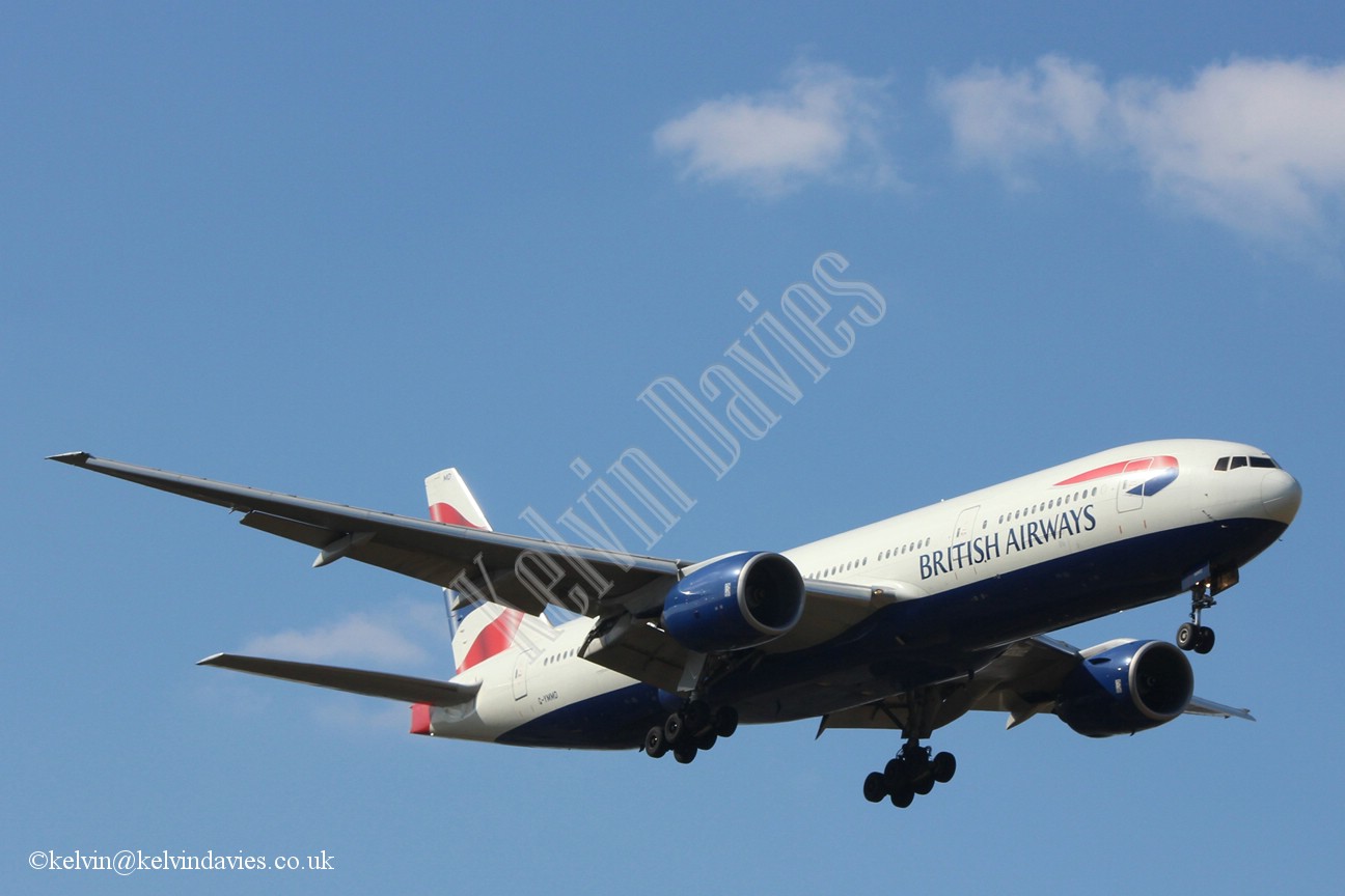 British Airways 777 G-YMMD