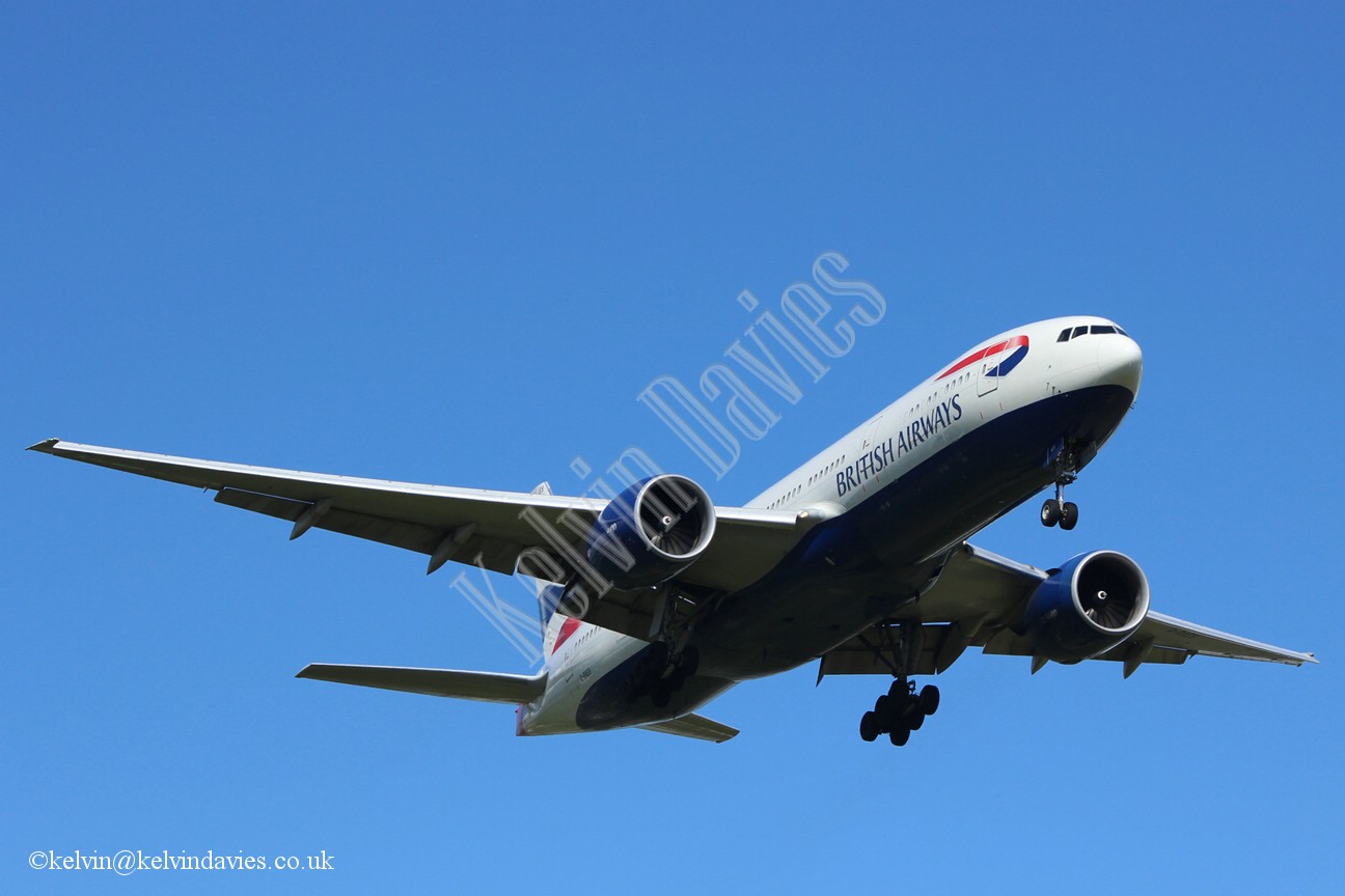 British Airways 777 G-RAES