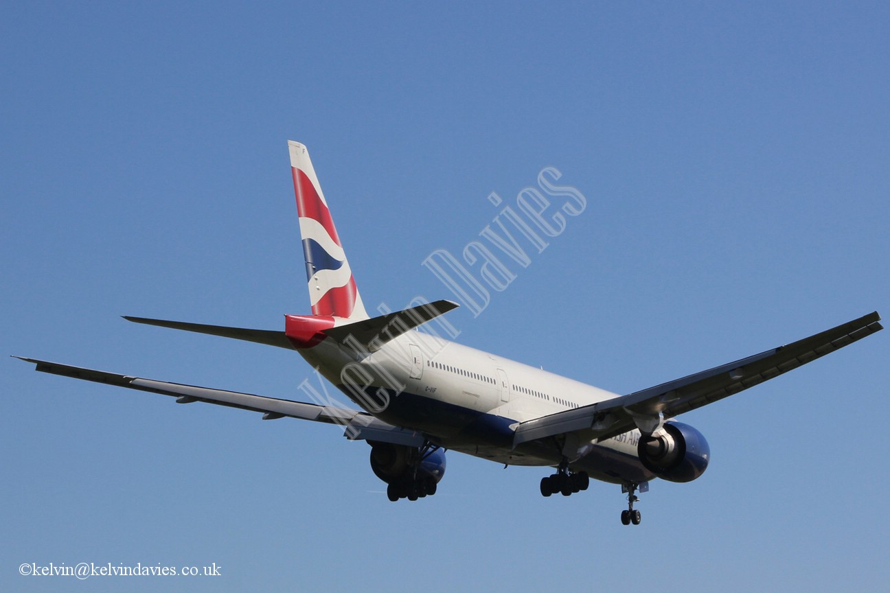 British Airways 777 G-VIIF