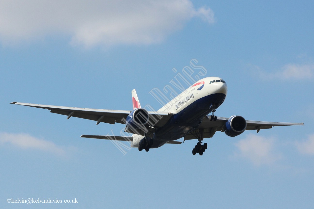 British Airways 777 G-YMMJ