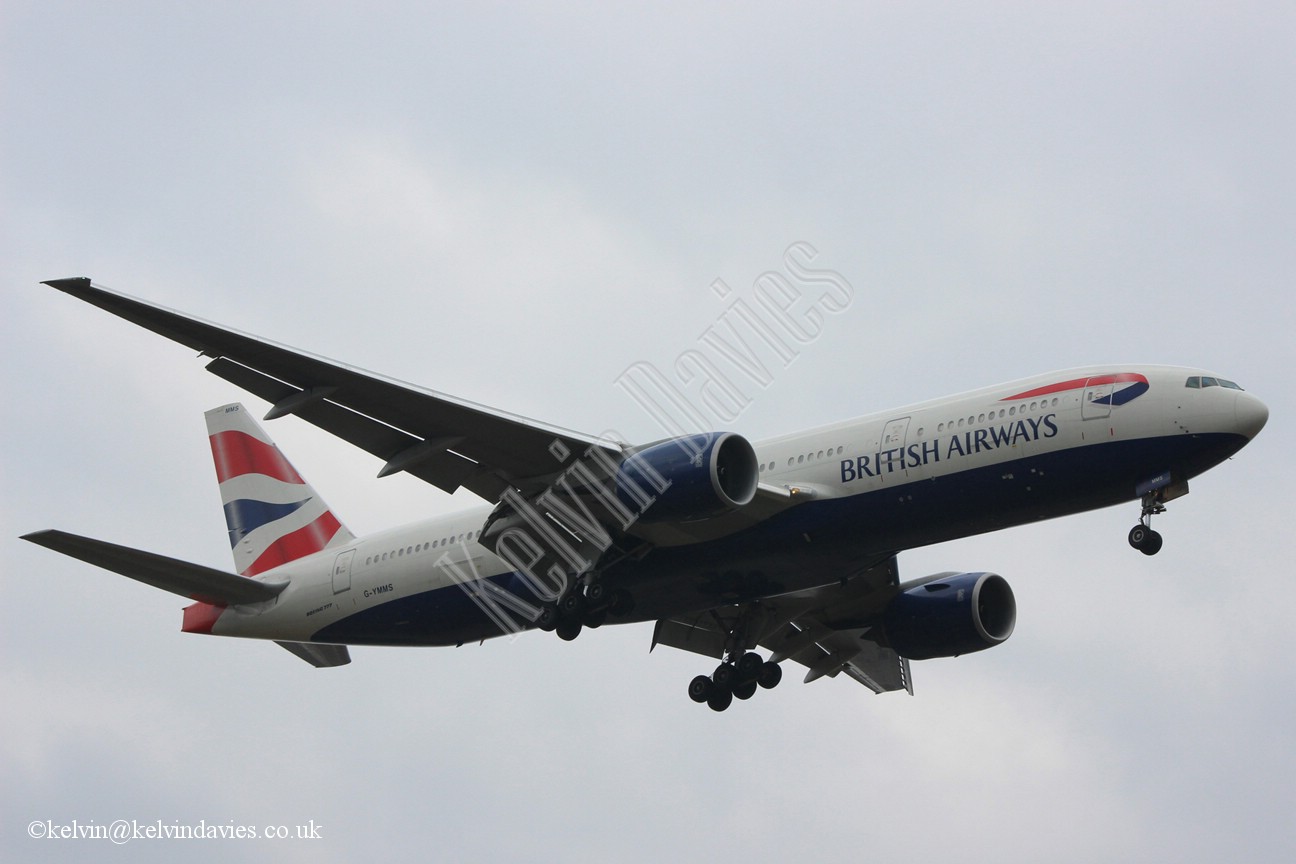 British Airways 777 G-YMMS