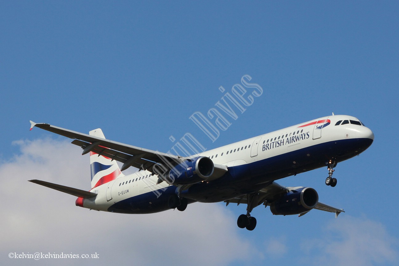 British Airways A321 G-EUXM