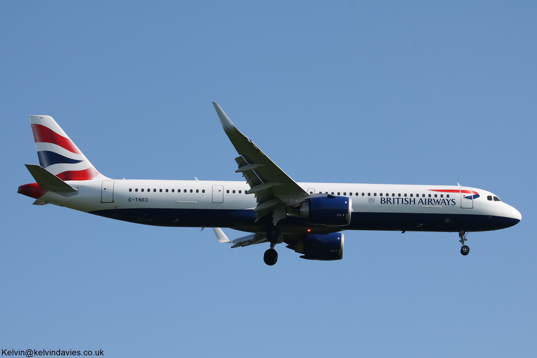 British Airways A321 Neo G-TNEC