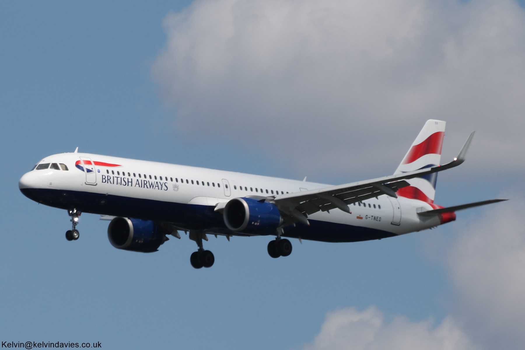 British Airways A321 NEO G-TNED