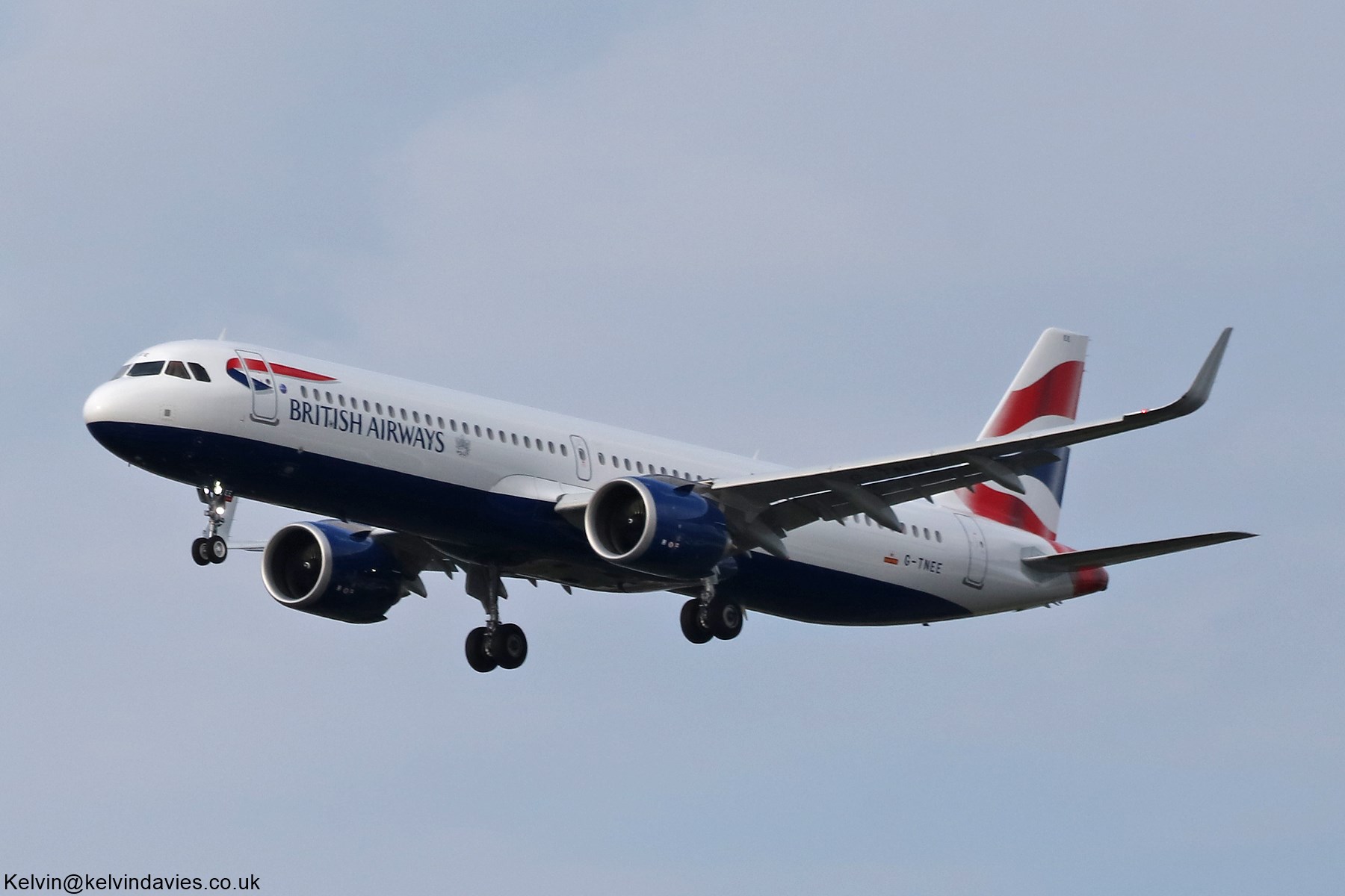 British Airways A321 NEO G-TNEE