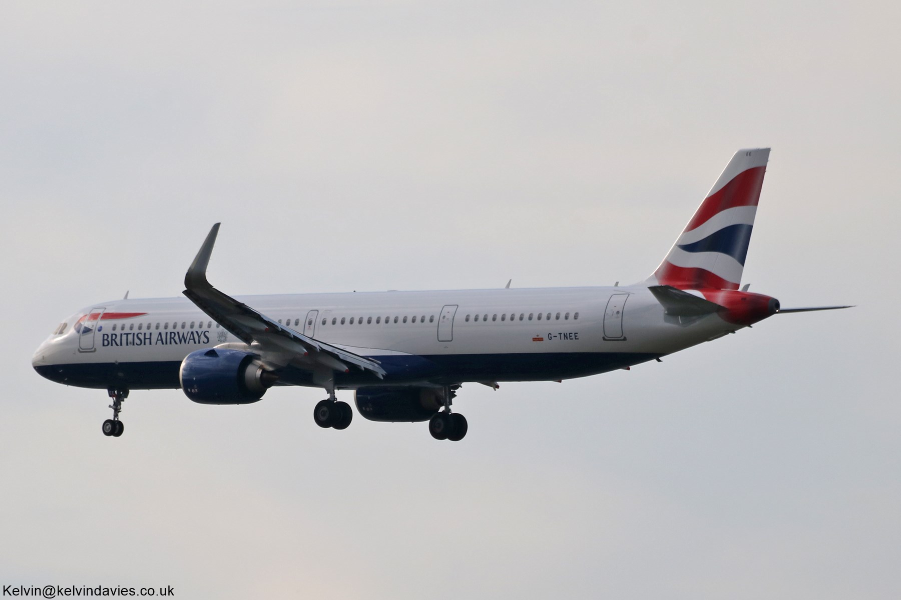 British Airways A321 NEO G-TNEE