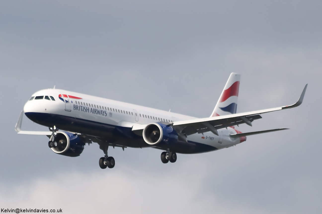 British Airways A321NEO XSL G-TNEF
