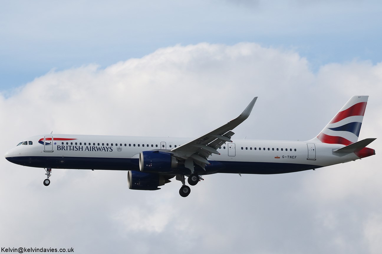 British Airways A321NEO XSL G-TNEF