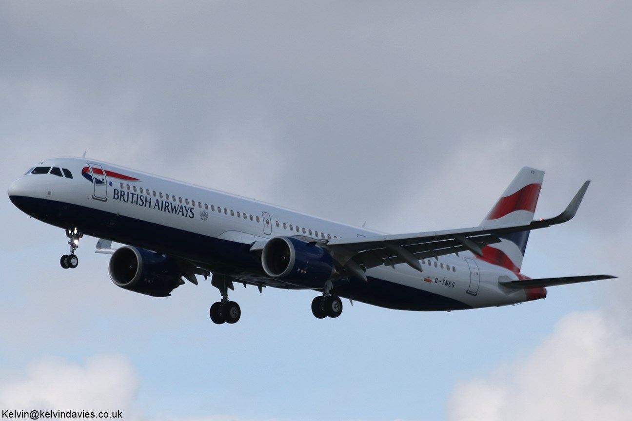 British Airways A321NEO XSL G-TNEG